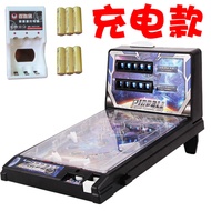 Miniature Miniature Pinball Machine Toy for Children Pull Rod Birthday Educational Game Arcade Machi