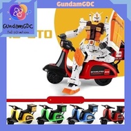 Assembled Model HG 1/144 RX-78-2 GTO McDonalds Ver + McDonalds Scooter BL