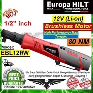 BRUSHLESS 🔥 EBL12RW 12V 1/2” Head Europa Hilt Rotary Wrench Li-on Battery