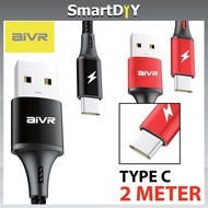 1M/2M USB Cable TYPE-C Cable Fast Charging Battery Charger Wire Cord Charger Cable