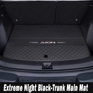 ZLWR AION V พรมปูพื้นหลัง วัสดุหนังป้องกันรอยขีดข่วนและทนต่อการสึกหรอ พรมท้ายรถล้อมรอบ อุปกรณ์ปรับ