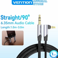 Vention 6.35mm Audio Cable 3.5mm to 6.5mm Aux Cable Straight Angle Cable For Guitar Speaker Mixer