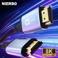 NIERBO HDMI 2.1 Cable HDMI Cord 8K 60Hz 4K 120Hz 48Gbps EARC ARC HDCP Ultra High Speed HDR for HD TV Laptop Projector PS4 PS5