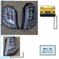 Perodua Axia 2014-2022 TAIL LAMP FULL WHITE ALBINO LAMPU BELAKANG BRAKE