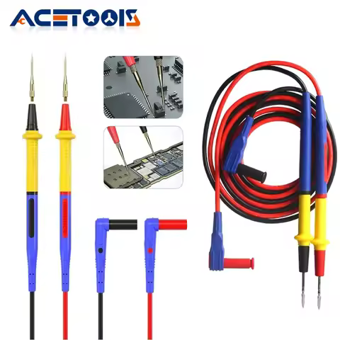 MECHANIC Thin Universal RP4/P30 Multimeter Pen Stainless Steel Digital Leads Replaceable Pen To Poin