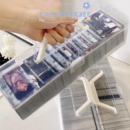 CHIHIRO1X3EE Football Stars Trading Card Storage Box, Plastic Dustproof Game Cards Storage Box, Tran