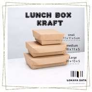 Oky KRAFT LUNCH BOX Size L (20X13X5) Price/Sheet
