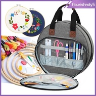 [Flourishroly5] Embroidery Project Bag Cross Stitch Bag for Cross Stitch Supplies Knitting