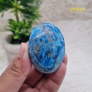 Blue Apatite Crystal Palm Stone - Blue Apatite Healing Crystal - Blue Apatite Gallet - 14