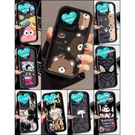 TECNO SPARK GO 2024 SPARK 20 SPARK 20C SPARK 30C BLACK COLOR CARTOON SOFT SILICONE CASE