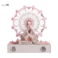 1 Piece 3D Notepad Desk Calendar with Lights, Artist Desk Calendar Pink Acrylic 2024 Calendar 3D Not