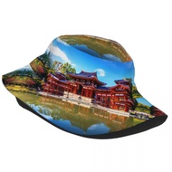 Byodo-In Temple Adult Sunshade Bucket Hat Bucket Hat Sun Hat Female Japanese Style All-Match Street 