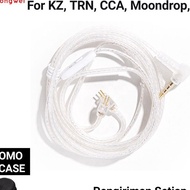 KF7 Jcally PJ2 Silver cable kz zsn pro x kz edx cable kz zs3 kz edx pro kz zst x kz dq6 kz cable wit