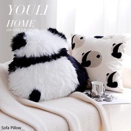 Cute Panda Children's Pillow Living Room Bed and Breakfast Sofa Pillow Bedroom Bed Cushion Small Animal Ball Pillow