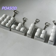 MAYSHOW Finger Keyboard Cap, 3/4/9Keys Keys Button Fidget Keychain,  Keycap Relief Stress DIY Keyboa