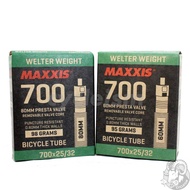 Maxxis Tube 700c 700x25/32c 48mm 60mm 80mm FV Presta Valve Road Bike / Track / Fixie