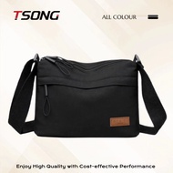 TSONG Multi-compartment Nylon Cloth Bag for Women Ladies' Versatile Shoulder and Crossbody Bag Unise