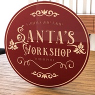 數碼 Santas workshop sign. Door sign svg. V-Bit.Cnc files for wood. Cnc router file.