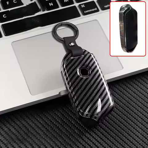 ABS Carbon Smart Keyless Car Key Case Cover for Kia Stinger Car Accessories Stinger GT GT Elite GT L