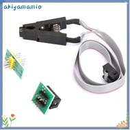 AKIYAMAMIOAQ Flash Chip IC Test Clip Adapter, for BIOS/24/25/93 SOIC 8 / SOP8 Clip SOIC8 SOP8 Flash 