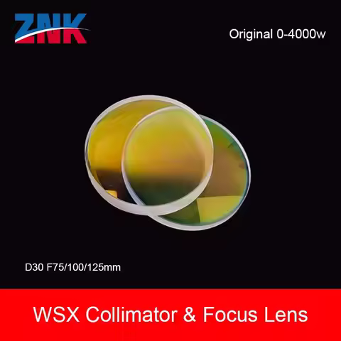 ZNK Original WSX Collimator&Focus Lens D30F100/125/150 1064nm Quartz Fused Silica For WSX Laser Head