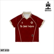 MERAH VINTAGE WANTOMS APPAREL RED JERSEY UNISEX RED/ FOR MEN AND WOMEN