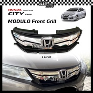 Honda City GM6 2014 2015 2016 MODULO Front Grille Grill Sarung Chrome with Logo Bodykit