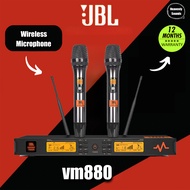 Jbl VM880 Wireless Microphone Set Professional Handheld UHF Microphone Suitable for Stage Performanc