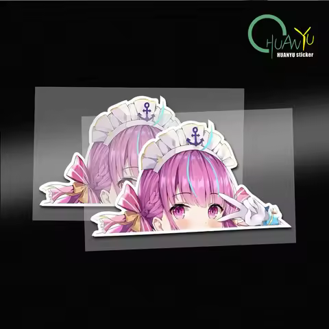 for Hololive Minato Aqua Wall Sticker Waterproof Vinyl Anime Decal Vinyl Floor Living Room Bathroom 