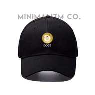 CAPS DOGE COIN PREMIUM HAT BASEBALL KOREAN STYLE CAKOP BESI