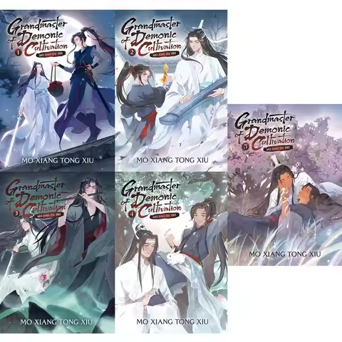 Grandmaster of Demonic Cultivation: Mo Dao Zu Shi English Novel Vol.1-5 Wei Wuxian, Lan Wangji Ancie