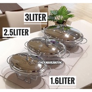 Stainless Buffet Warmer Ellipse Food Warmer Soup Appetite/Delicia