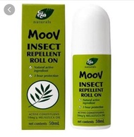 💚全新澳洲原廠直送💚Ego 意高 Moov 天然茶樹精油防蚊液 滾珠式 50ml😍😍本品以萃取🌿茶樹精油🍃為基礎，配方非常安全有效，不含DEET(殺蟲劑)，所以能更安全有效的保護寶寶和全家人👨👩👧👦的健康😍😍自然🌱活性配方，只需塗於全身皮膚上，就可以輕鬆讓你遠離蚊蟲，並使你感受自然清新的味道。具有三小時保護功效，能驅除蚊蠅及白蛉等。天然有效的成分，不含避蚊胺以及人工殺蟲劑。小巧方便的滾珠型包裝可以隨意放在您的包包裏或是口袋裏。別看它輕盈小巧人，免受蚊蟲干擾👍