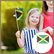 100 Pcs Party Pride Accessories Reggae Hand-waving Flag Held Stick  shaoyipin