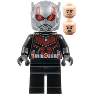 Original Lego Marvel Super Heroes - Ant-Man (Scott Lang) Black Suit, Closed Helmet 76323 Minifigure 