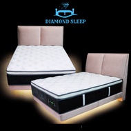 Diamond Opulence (Box Top) Queen Mattress | Memory Foam, Natural Latex, Cool Silver Ions, Back Support, Individual Pocke