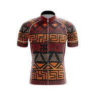 Powerband Africa Tribal Cycling Jersey Short Sleeve Cycling Jersey MTB Road Bike Cycling Clothing Top
