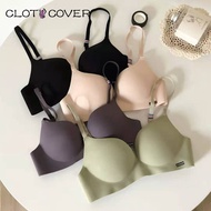 Ice silk no steel ring gather adjustment type gather sexy bra