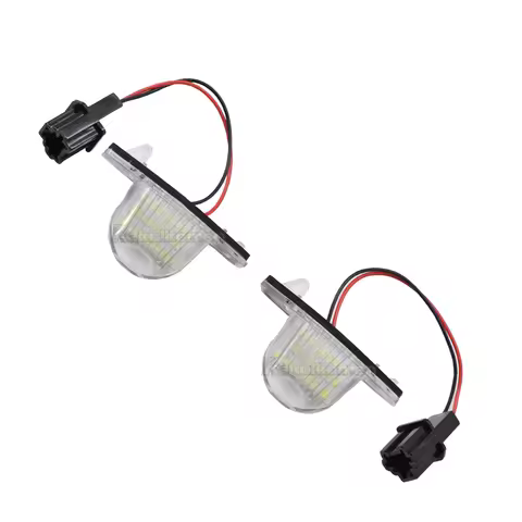 Car Number License Plate LED Light White For Honda Crv Fit Jazz Odyssey Stream Freed Logo Insight HR