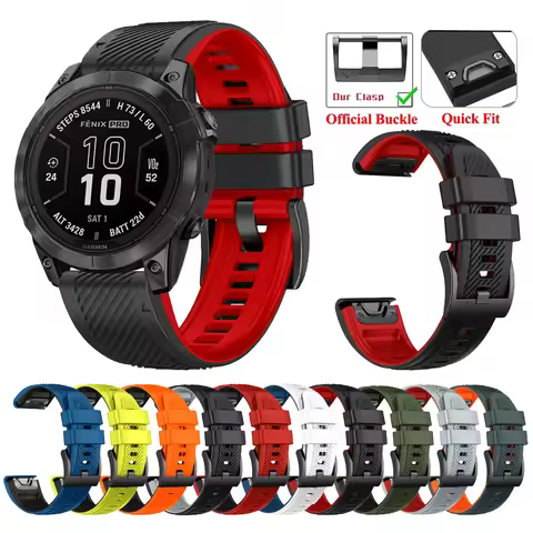 26/22mm Watch Strap For Garmin Quickfit Fenix 7X 7 Pro Sapphire Solar Watchband Fenix 8 E 6X 6 Pro 5
