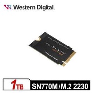 WD 黑標 SN770M 1TB M . 2 2230 PCIe 4 . 0 NVMe SSD 內接固態硬碟
