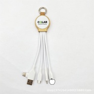 Pensijilan Alam Sekitar GRS Dua-dalam-Satu Tiga-dalam-Satu Kabel Pengecas Bercahaya Logo Tersuai Kor