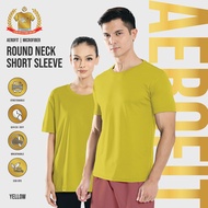 888co AeroFit Microfiber Round neck Short sleeve Tshirt Jersey T shirt Lelaki YELLOW