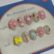 Bowie Pink Nails | Press on Nails | Custom Nail |Custom Nails