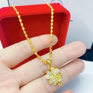 RCLN 4-leaf grass pendant