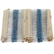 2000pcs/lot 100value x 20pcs 1% 0.25w 1ohm~1m 1/4W metal film resistor Assorted kits