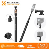 K&F CONCEPT 153CM Selfie Stick For Insta360 X5/4/3 Extension Pole DJI Action 6/5/4 Pocket 3/4 GoPro