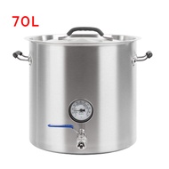 Quality Supplier 70L Home Brew Kettle Set False Bottom Brew Kettle Pot Fitting Flask 304 Stainless S