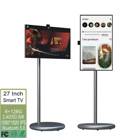 27 Inch Portable Monitor Indoor Portable Television Smart Flat Screen Tv For Entertainment Android 1