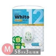王子 Nepia - Whito超薄長效 褲型-褲型 (M號[7~10kg])-58片x3包/箱